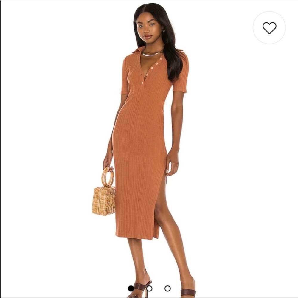 House of Harlow Camel Brown Bodycon Sweater Dress Size Medium